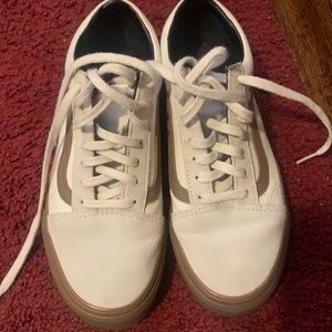 Off white suede vans